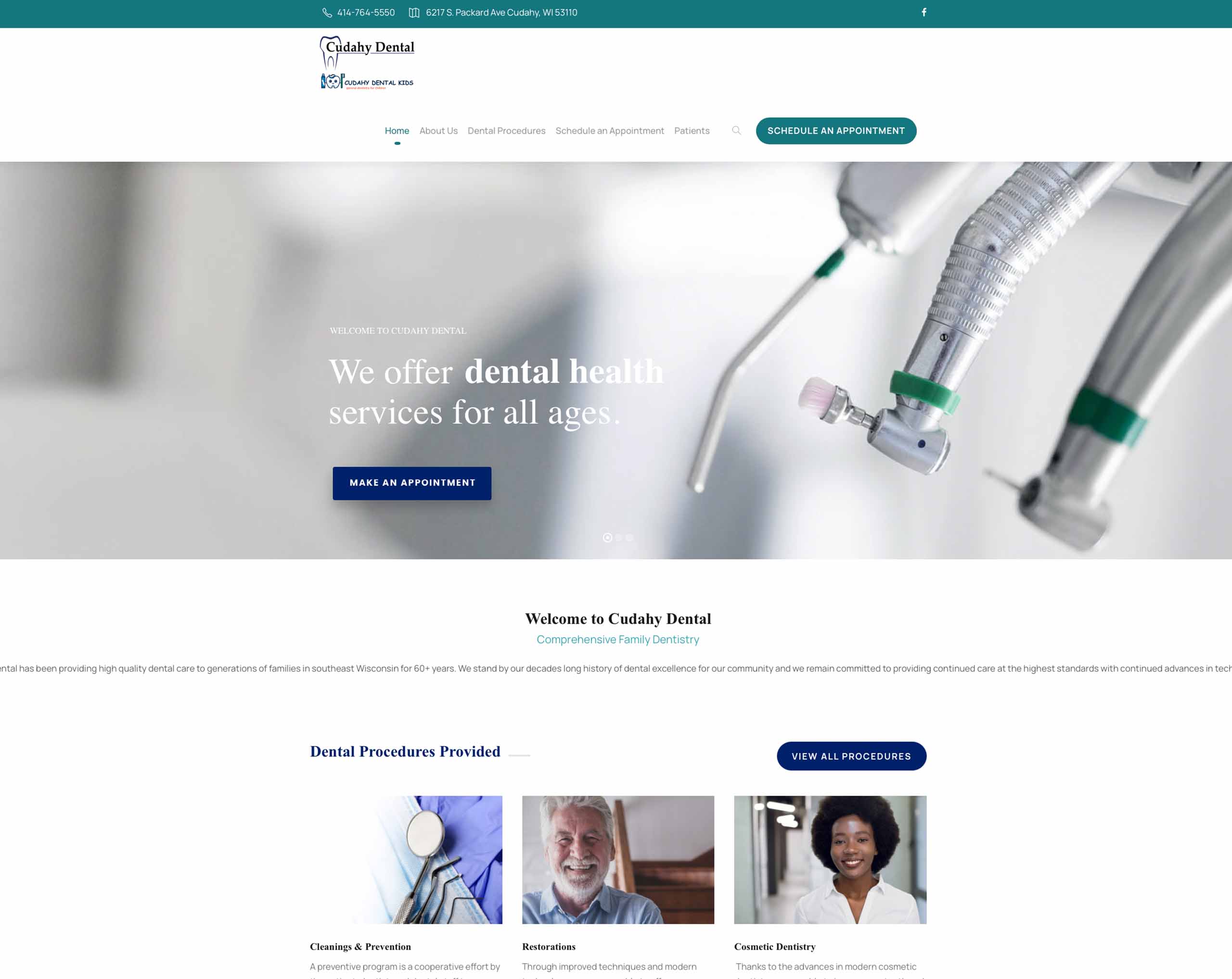 Cudahy Dental Website